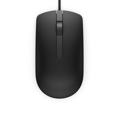 Maus Dell MS116, me kabllo USB, optik, i zi