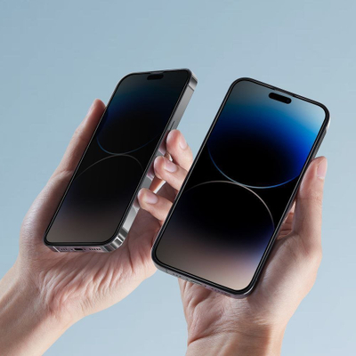 Заштитно стакло privacy Tech-Protect Spy+, за iPhone 13 13 Pro 14 16e, 2 парчиња, проѕирно