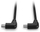 Kабел USB C Lindy 0.5m, USB 2.0, агол 90°, црн