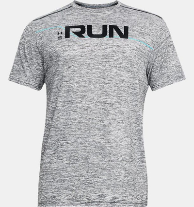 Maicë për meshkuj Under Armour UA RUN FRONT GRAPHIC SS, e hirtë, M (1316844-001)