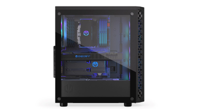 Kornizë PC Endorfy Signum 300 ARGB EY2A006, 4 ventilatorë 120mm, panel xhami anësor, e zezë