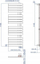 Radiator për banjo Instal-Projekt POP STAR 50/120, lidhje poshtë D50, i bardhë matt