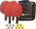 Set pingpongu Joola TT Set Quatro, 4 raketa, 10 topa, me çantë