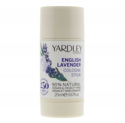 Kolon Stick Yardley English Lavender, 20ml, 90% natyrale, e bardhë