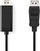 Кабел Nedis DisplayPort во HDMI CCGL37100BK20, 2m, Full HD, црн