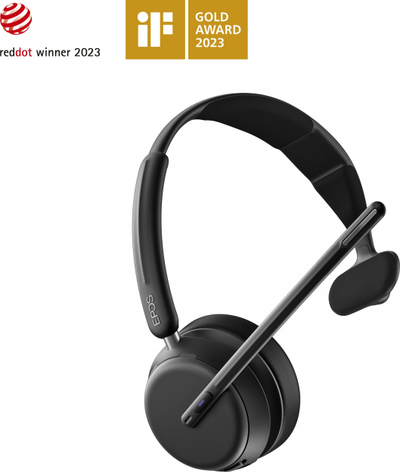 Kufje pa tela EPOS IMPACT 1030T, Bluetooth, zë stereo, të zeza