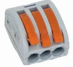 Lidhës i shpejtë SIMET ZU-403, 3x2.5mm², 24A, transparent
