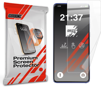 Folie mbrojtëse qeramike Grizz për Motorola Edge 60 Stylus, rezistente ndaj gërvishtjeve, transparente, e tejdukshme