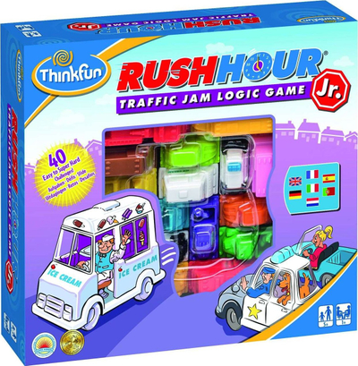 Lojë mendje ThinkFun Rush Hour Junior, 40 sfida, për kalamaj 5+