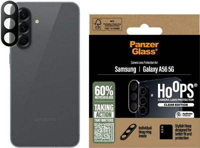 Заштита за камера PanzerGlass Hoops, за Samsung Galaxy A56 5G, проѕирна