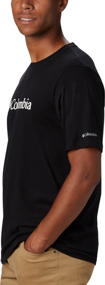 Bluzë Columbia CSC Basic Logo SS Tee M, pambuk-poliester, me mëngë të shkurtra, e zezë