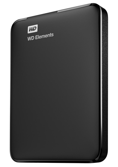 Hard disk i jashtëm Western Digital Elements Portable, 2TB, 2.5", USB 3.2, i zi