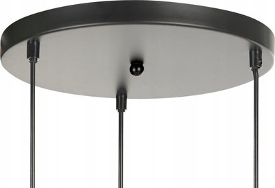 Llambë varese LED SHANNON, metal, me 3 boçe, e zezë