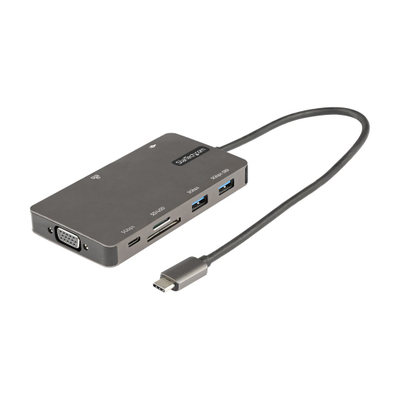 Përshtatës shumëportësh Startech DKT30CHVSDPD, HDMI/VGA, 5Gbps, i argjendtë