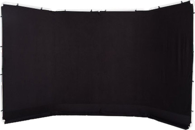 Sfond panoramik Manfrotto Black, 4m, material stof, i zi