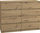Komodë MALWA M8, 8 sirtarë, 120cm, artisan oak