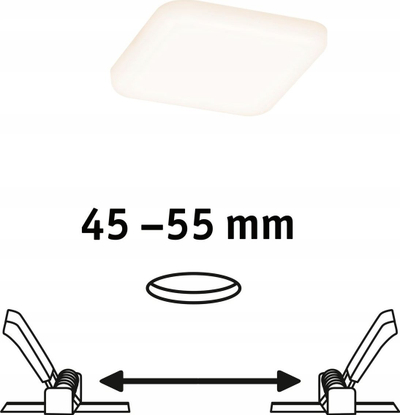Panel LED Paulmann Veluna Angular, 3000K, 7.5 cm, i bardhë