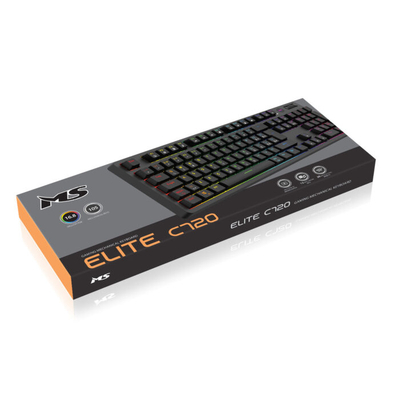Tastierë MS Gaming ELITE C720 US, e zezë