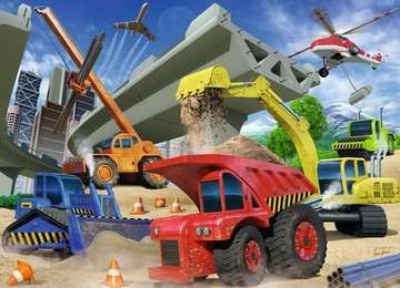 Puzzle Ravensburger Construction Trucks, 60 copë, për kalamaj 4+