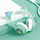 Kufje pa tela ZS7D, Bluetooth 5.0, LED, turquoise