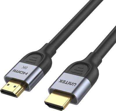 Kabllo HDMI Unitek C11086GY01, 2.1, 8K 60Hz, 1m, e zezë