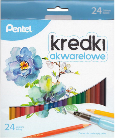 Lapsa akuarele Pentel CB9, set me 24 ngjyra