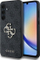 Kapak telefoni Guess PU 4G me logo metal, për Samsung Galaxy A35 5G, gri