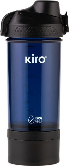 Shishe uji Kiro KI1109B, 550 ml, për kokteje dhe shake, e kaltër