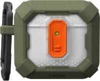 Kapak për AirPods Urban Armor Gear 104129117272, PC dhe TPU, me karabinë, i zi