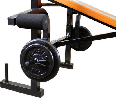 Stol fitness MASTER Rambo 3, i rregullueshëm, për shtangë të madhe, i zi