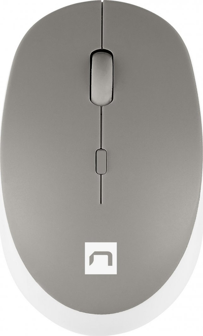 Maus Natec Harrier, wireless, Bluetooth, i bardhë dhe i hirt