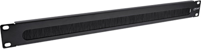 Влезен кабелски панел InLine 19111D, 19", 1U, црн