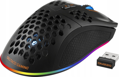 Maus gaming DM220 Wireless, RGB, 2.4 GHz, i zi