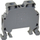 Terminal elektrik universal me vidë ONKA MRK T0-1032, 6mm², për shinë DIN 35mm, gri