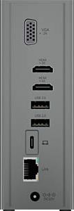 Docking station USB ICY BOX IB-DK2262AC, 10 porta USB, HDMI, VGA, gri