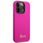 Kapak telefoni Guess për iPhone 14 Pro Max, silikon, logo metal, fuksia