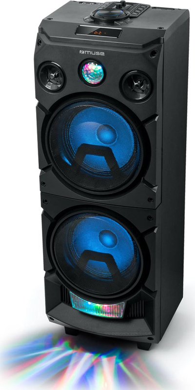 Altoparlant portativ Muse M-1935 DJ, Bluetooth, me drita LED, i zi