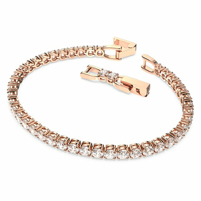 Byzylyk për femra Swarovski, 16.5 cm, ari rozë