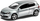 Makine lodër metalike Volkswagen Golf GTI Silver Daffi, shkalla 1:32, ngjyrë argjendtë