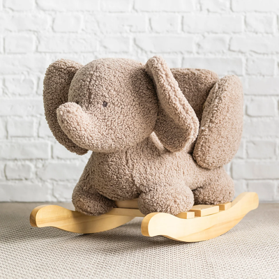 Karrige lëkundëse Nattou Elephant Teddy, taupe