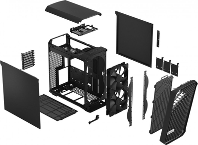 Kasë Fractal Design Torrent Compact, e zezë Solid, Midi Tower