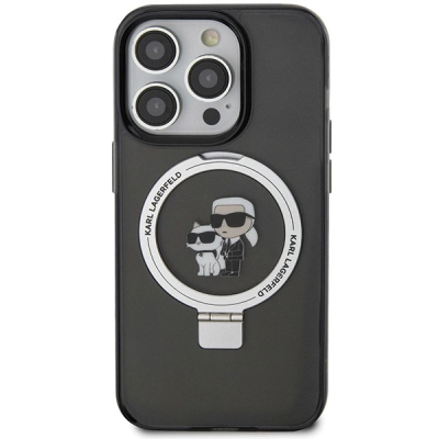 Kopertinë Karl Lagerfeld KLHMP15XHMRSKCK për iPhone 15 Pro Max, MagSafe, e zezë