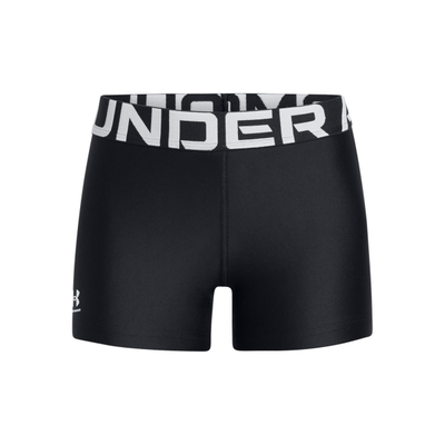 Pantallona të shkurtra sportive Under Armour HeatGear Shorty, për goca, elastike, të zeza