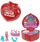 Set lodre Mattel Polly Pocket 80th Anniversary Ring Box, kompakt zemër, me kukull dhe unazë, shumëngjyrësh