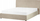 Shtrat ottoman Beliani Lavaur, kadife, 160 x 200 cm, taupe