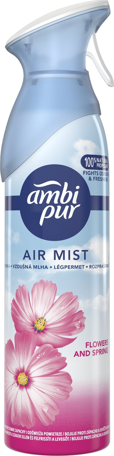 Освежувач на воздух Ambi Pur Air Mist, Цвеќиња, 185 ml