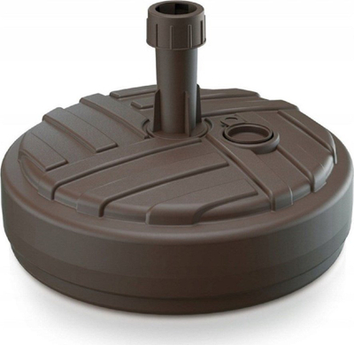 Bazë rrethore çadre Prosperplast, plastike HDPE, e mbushshme, kafe