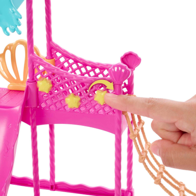 Set lodrash Barbie Skipper First Jobs Waterpark, 36x8x32cm, me rrëshqitëse uji, shumengjyrësh