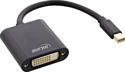 Adapter video InLine Mini DisplayPort në DVI-D, 0.15 m, i zi