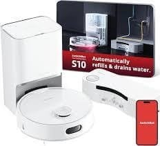 Robot fshesë me korent SwitchBot S10, pastrim me mop, stacion uji automatik, i bardhë